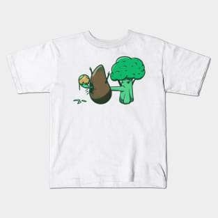 Veggies at war Kids T-Shirt